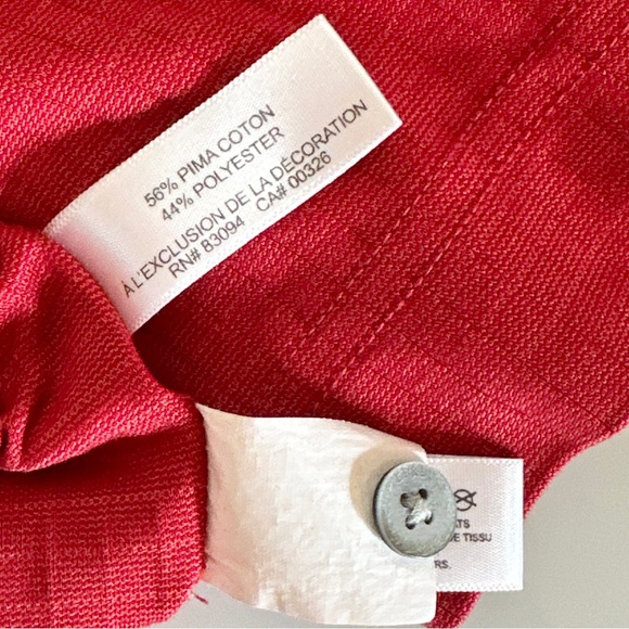 Cutter & Buck Rust Red Golf Polo Shirt M Dry Tech Luxe - Picture 5 of 6